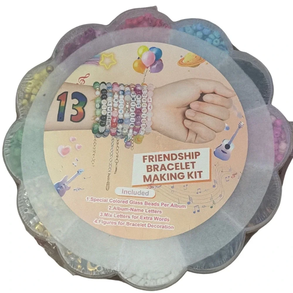 NWT Goldwise ERAS Tour Friendship Bracelet Kit 30 Colors Letter Beads Charms DIY